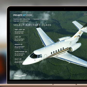 Jetsmarter is online private flights booking system